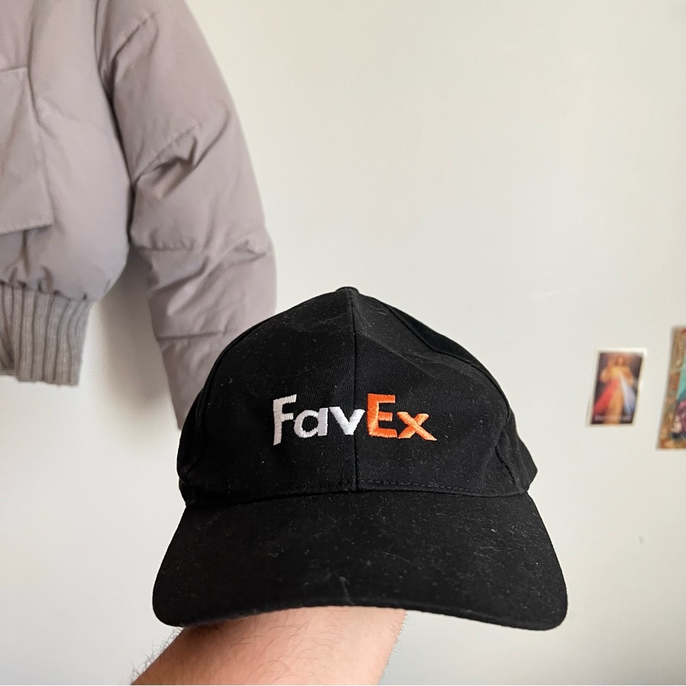 FavEx Black Logo Baseball Cap